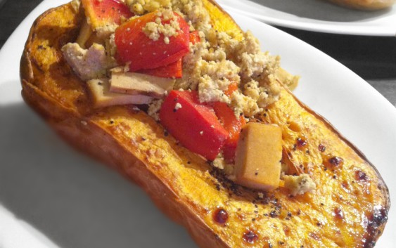 Kürbis Backofen Butternut