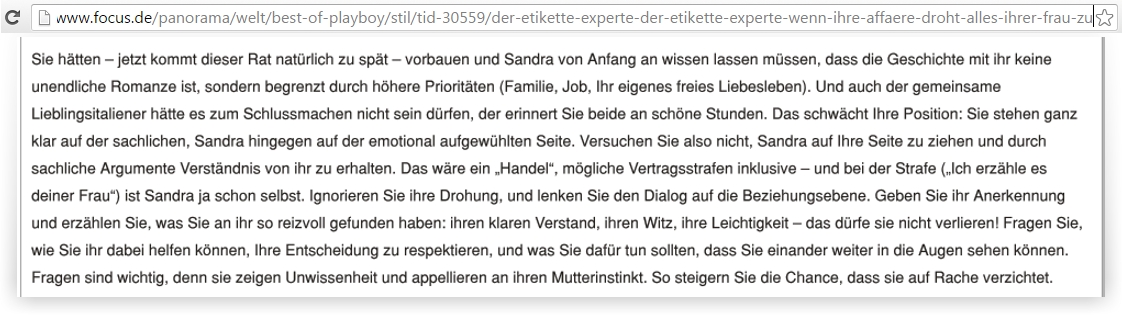beziehung außerhalb der ehe