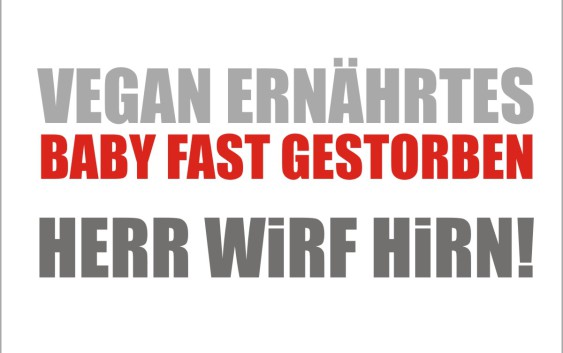 vegan ernährtes Baby fast gestorben Mailand