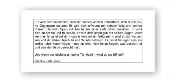 Beziehung mit psychopathen