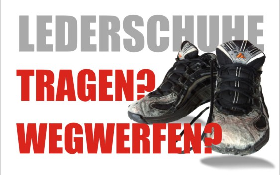 Lederschuhe vegan wegwerfen behalten tragen