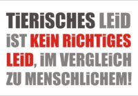 Tiere leiden nicht wie Menschen