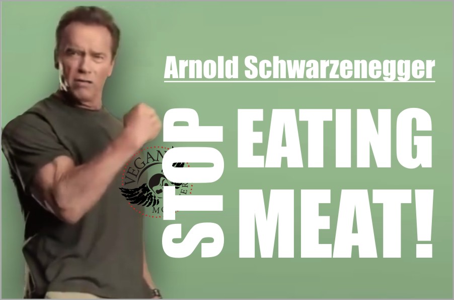 Arnold Schwarzenegger "eat less meat" the vegan way of health