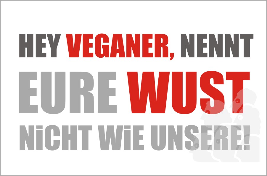 vegane wurst darf nicht vegan heißen Fleischesser